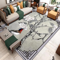 China Factory Polyester Area Rug Wall to Wall Mat Printing Washable 3d Large Oriental Traditional Living Room Carpets