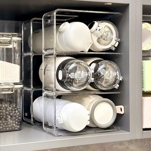 Riga Plastic <b>Wrap</b> Storage Rack 3 Tier Desktop Organizer For <b>Kitchen</b> Cabinet With Seasoning And Lid Storage - Product Image 2