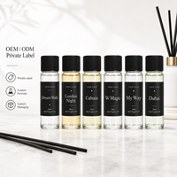 Ensemble d'aromathérapie carré minimaliste moderne, huile parfumée végétale pour hôtel, maison fraîche, chambre à coucher, parfum longue durée pour bureau