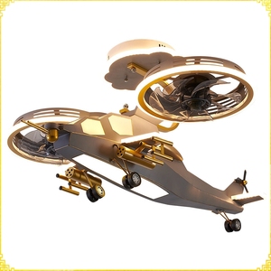 مروحية ديكور متعددة السرعة الموقت جهاز التحكم عن بعد عكس الضوء التطبيق التحكم الحديثة بقيادة الطائرات لغرفة نوم الأطفال - Product Image 6