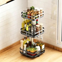 Étagère de rangement de cuisine multifonctionnelle carrée en fer avec système d'insertion par boulons pour diverses applications