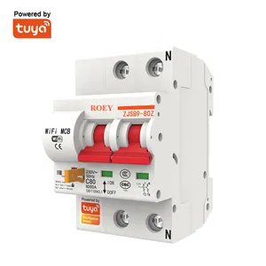 LEDEAST ZJSB9 Tuya Smart Remote Control Automatic Switch Overload Short Circuit Protection 1P/2P/3P/4P WIFI Circuit Breaker