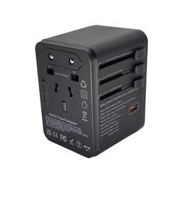 Adaptador de carga súper rápida, extensión de alimentación de viaje Universal internacional mundial, tipo <span class=keywords><strong>C</strong></span> <span class=keywords><strong>USB</strong></span>, auricular de salida de 65W para ordenador portátil, - Product Image 2