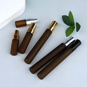 Flacone Spray in Vetro Ambrato Satinato da 2ml 3ml 5ml 10ml con Logo Personalizzato, Vuoto e Ricaricabile, Mini Fiale Campione di Fragranza - Product Image 2
