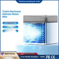 Mini-refroidisseur d'air silencieux alimenté par USB, humidificateur portable, climatiseur à pulvérisation pour dortoirs d'étudiants, bureau, utilisation sur ordinateur de bureau, nouveauté