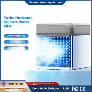 Mini humidificador <span class=keywords><strong>silencioso</strong></span> con enfriador de <span class=keywords><strong>aire</strong></span> alimentado por USB, <span class=keywords><strong>aire</strong></span> acondicionado portátil para dormitorios de estudiantes, uso de escritorio de oficina, nuevo - Product Image 5