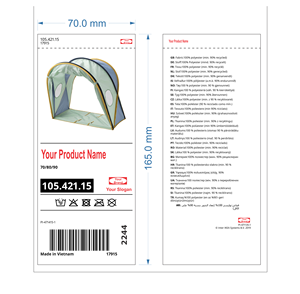 Étiquette personnalisée vietnamienne pour l'entretien des vêtements, étiquette de lavage pour vêtements, étiquette de lavage corporel, vente en gros sans étiquette - Product Image 1