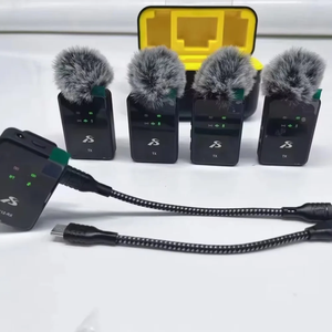 Professionelles Studio-<span class=keywords><strong>Video</strong></span> 4-Mikrofon Omnidirektionales SX13 Drahtloses Mikrofonset SX12 Ansteckmikrofon für iPhone Android Live-Stream - Product Image 3