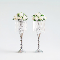 Support à Fleurs en Métal Doré de Luxe, Porte-Bougie, Centre de Table de Mariage, Vase à Fleurs pour Fête, Décoration Intérieure, Vente en Gros Personnalisée
