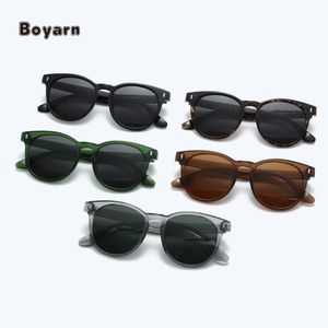 แว่นตาแฟชั่นดีไซเนอร์สำหรับทุกเพศย้อนยุคกรอบ PC แว่นกันแดดรูปไข่เลนส์โพลาไรซ์คลาสสิก Tac - Product Image 5