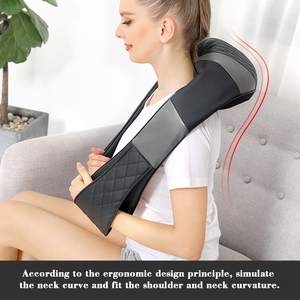 Masajeador de cuello Shiatsu eléctrico portátil de percusión de cuerpo completo espalda hombro vibración <span class=keywords><strong>Fitness</strong></span> - Product Image 4