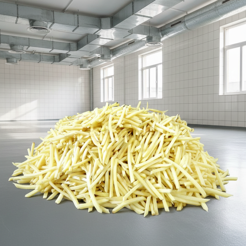 Automatic 1000kgh Frozen French Fries Production