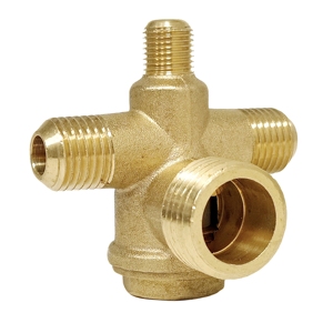 Válvula de Retención de Latón con Rosca Macho de 3 Vías, Piezas para Compresores de Aire Neumáticos Industriales - Product Image 3
