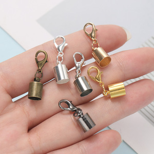 Accesorios de joyería DIY: Cierre de mosquetón con contrapeso, conjunto de colgantes de un solo cabezal tipo cubo, varios tamaños, de aleación de cobre chapada - Product Image 4