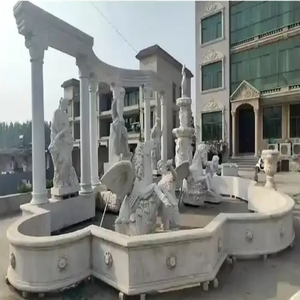Escultura de mármol personalizada de la fuente de Trevi <span class=keywords><strong>Di</strong></span> escultura de piedra famosa de la plaza grande para el paisaje al aire libre - Product Image 2