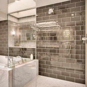 Carreaux muraux argentés modernes rustiques en promotion, magnifiques décorations pour chambres, formes arche, ovale, carrée, 5mm, effet flottant, pour cosmétiques - Product Image 2