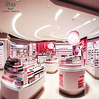 Cosmétique moderne Design 3D Boutique de cosmétiques Mobilier Design Boutique de maquillage Vitrine d'affichage