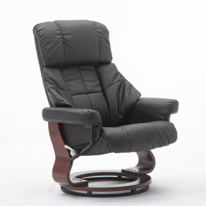 Sillón reclinable giratorio manual de diseño moderno con otomana PU + PVC, de diseño moderno, de la marca - Product Image 3