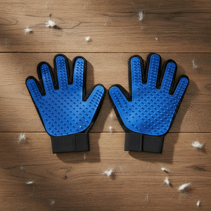 Guante de aseo para mascotas, guante de masaje de 5 dedos, guante removedor de pelo para mascotas, cepillo de baño para gatos y herramienta de masaje para la limpieza de mascotas - Product Image 5