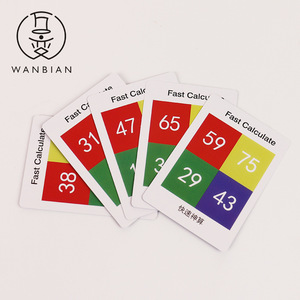 Cartes de calcul rapides en plastique, accessoires éducatifs magiques pour les jeunes de 15 à 35 ans, outil d'entraînement cognitif - Product Image 5
