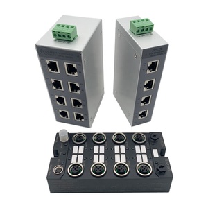 bibo SVLEC Industrial Ethernet <b>Switches</b> with 4 <b>POE</b> Ports IP20 Aluminum Construction RJ45 Entries Optical - Product Image 1
