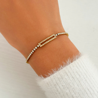 Nouveau Bracelet Dazan INS en Acier Inoxydable pour Femme, Style Bohème, avec Zircon Super Brillant, Clip Papier, Ovale, Tennis, OL, Quotidien, Bijou Cadeau 2026