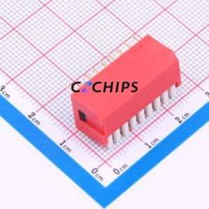 VPG1S-9H-R DIP Switch Through hole Component (THT) Switch Piano Key Single Pole Single Throw 9-Bit 2.54mm - Product Image 2