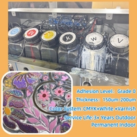 Autocollants DTF UV en feuille d'argent pour gobelets, motifs de dessins animés, pour acheteurs mondiaux, vente en gros OEM, impression par transfert PET