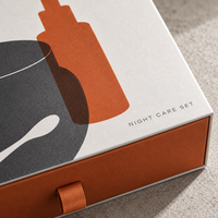 Boîte cadeau élégante en carton rigide sur mesure pour cosmétiques et produits de soin de la peau, avec logo
