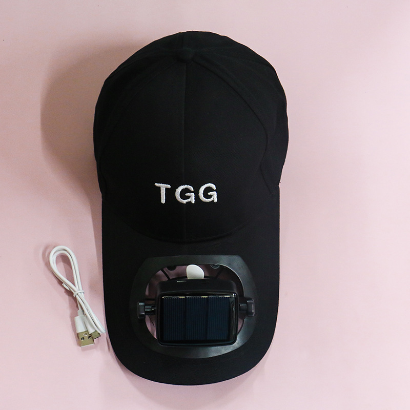 สีดำชาร์จ USB พลังงานแสงอาทิตย์ [ฝาครอบพัดลม]]