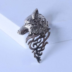 Vintage Personality <strong>Jewelry</strong> <strong>Wolf</strong> Pin Brooches Fashion Men's Suit Collar Pin Buckle <strong>Wolf</strong> Head Brooch Pin <strong>Jewelry</strong> Wholesale - Product Image 6