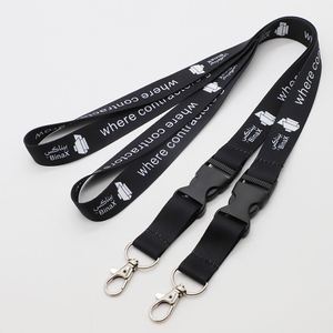 Personalized Sublimation Detachable <b>Buckle</b> Construction Company ID Card Holder Lanyard Breakaway Keychain Lanyards - Product Image 1