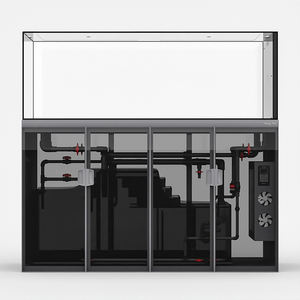 Réservoir de poissons en verre de 200 gallons <span class=keywords><strong>Aquarium</strong></span> en verre ultra clair à faible teneur en fer avec filtre intégré Boîte électrique - Product Image 1