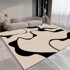 制造商价格 欧洲几何低绒室内大型现代地毯，适合客厅 - Product Image 1