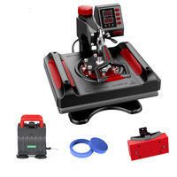 Mesin Press Panas Combo 5 in 1 Harga Murah 29*38CM, Mesin Sublimasi Logo Topi, Mesin Transfer Panas Kaos