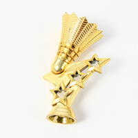 Composants de trophée de badminton en plastique durable de haute qualité DEMO – Prix moderne pour compétitions sportives et remises de diplômes