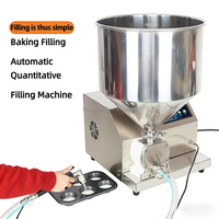 Machine automatique électrique commerciale compacte pour la préparation de crèmes, le glaçage et le remplissage de pâtes à gâteaux, biscuits et mini-cupcakes