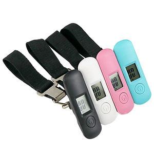 परिचारिका नया डिजाइन टिकाऊ स्ट्रैप ब्लू बैकलाइट एलसीडी प्रदर्शन विद्युत पोर्टेबल 50 किलोग्राम डिजिटल सामान स्केल - Product Image 1