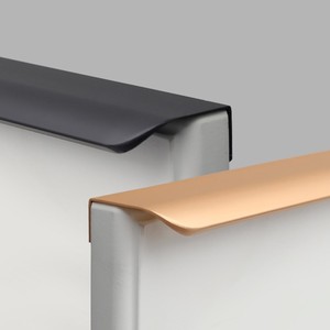 GQK Custom 64mm Modern Aluminum Hidden Drawer <b>Cabinet</b> Handles Furniture Thick Cupboard Finger Edge Pull Door Handle - Product Image 3