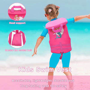 बच्चों के हिप ब्लेट कॉलर लाइफ जैकेट कार्टून प्रिंट लोगो बेबी गर्दन तैराकी बुओयांसी बयोनी बच्चों को कॉलर के साथ जीवन बनियान - Product Image 6