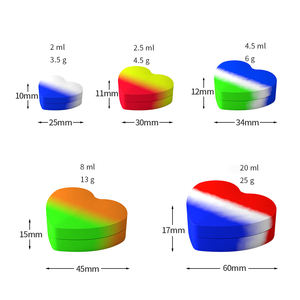 Kotak penyimpanan silikon silinder berbentuk bulat Mini untuk Krim pil cair atau rokok untuk perlengkapan medis - Product Image 5