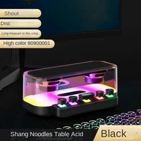 Hongxing Z6 haut-parleur filaire LED RGB couleur lumière Piano clé jeu aucun sens retard 5W batterie