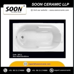 Diseño moderno de lujo hecho en La India Bañeras de calidad superior Bañera acrílica barata personalizada para aplicaciones de hoteles y hogares - Product Image 3