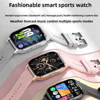 Reloj Inteligente Más Vendido para Hombre y Mujer, Reloj Inteligente Deportivo a Prueba de Agua con Monitor de Presión Arterial, Reloj Inteligente con Rastreador de Actividad Física para Android e IOS
