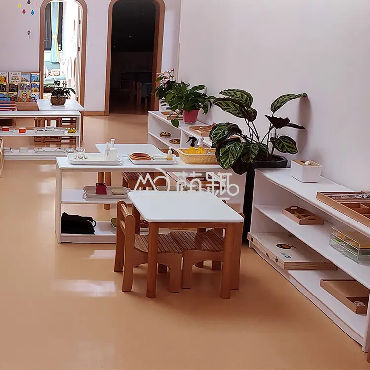 Moetry Massief Houten Kinderspeelgoed Organisator En Opslagplank Voor Montessori Kinderopvangcentrum