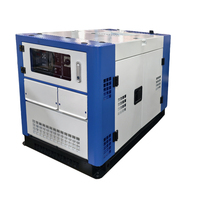 Générateur diesel super silencieux 12 kW triphasé insonorisé pour l'alimentation de secours des hôtels