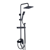 Ensemble de douche de salle de bain de massage par effet de pluie Ensemble de douche de plafond par effet de pluie Salle de bains Ensemble de douche dissimulé Tête OEM en acier inoxydable