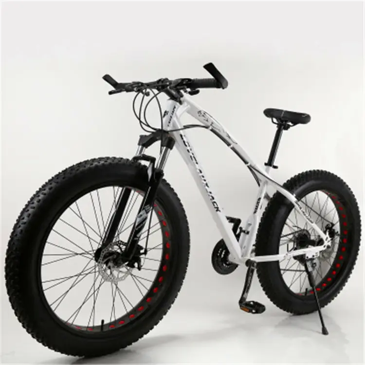 Groothandel 7/21 Speed 26 Inch Vet Fiets 4.0 Fat Tire High-Carbon Staal Verf Beach Bike Sneeuw Fiets Voor volwassen Fietsen