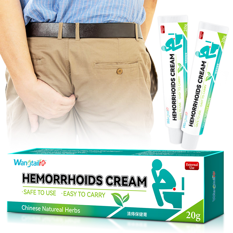 Wangtailin Herbal Hemorrhoid Ointment | Natural Internal/External Anus Care Body Pain & Itching Relief 20g 2-Year Shelf Life