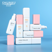 Flacon pulvérisateur de luxe pour cosmétiques et écran solaire, 80, 100, 120 ml, emballage personnalisé givré pour soins de la peau, flacon vide pour lotion corporelle et tonique